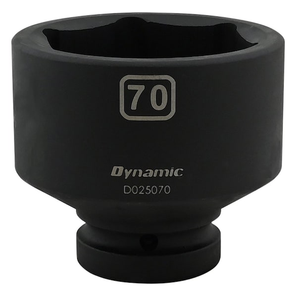 1" Drive Standard Socket, Black Phosphate, Tools 70MM X 1" Drive, 6 Point Standard Length
